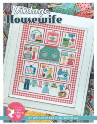 Vintage Housewife Cross Stitch Pattern by Lori Holt