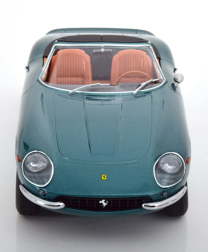 KK Scale 1:18 FERRARI 275 GTB4 NART SPYDER GREEN 1967 WITH REMOVABLE SOFT-TOP - Immagine 4 di 4