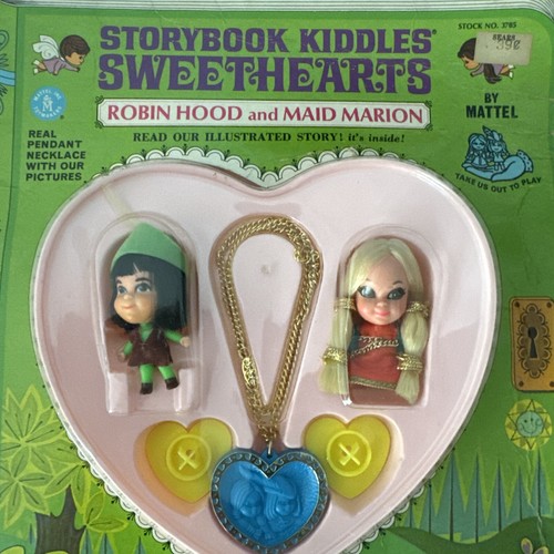 Libro di storie vintage Liddle Kiddle Sweethearts Robin Hood & Maid Marion bambola - Foto 2 di 13