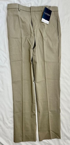 Ralph Lauren Kids Flat Front Chino Pants Boy size 20 Pockets Stretch School - Picture 3 of 14