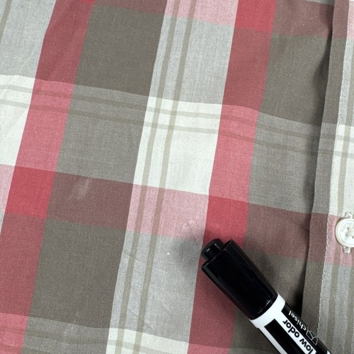 Horny Toad Shirt Mens L Tartan Short Sleeve Button Up Red Outdoors Camping READ - Picture 6 of 11