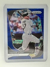Trevor Story 2020 Panini Prizm Baseball BLUE MOJO (029/175) Colorado Rockies