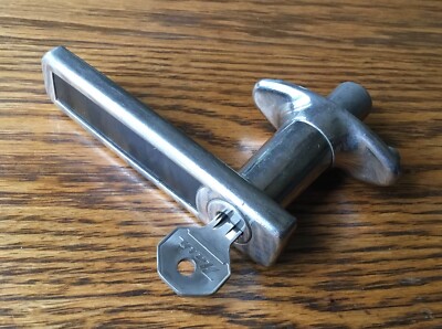 1925~1926 Nash Ajax 6 DOOR HANDLE w/BASCO KEY vtg 1920s NOS rare exterior lock