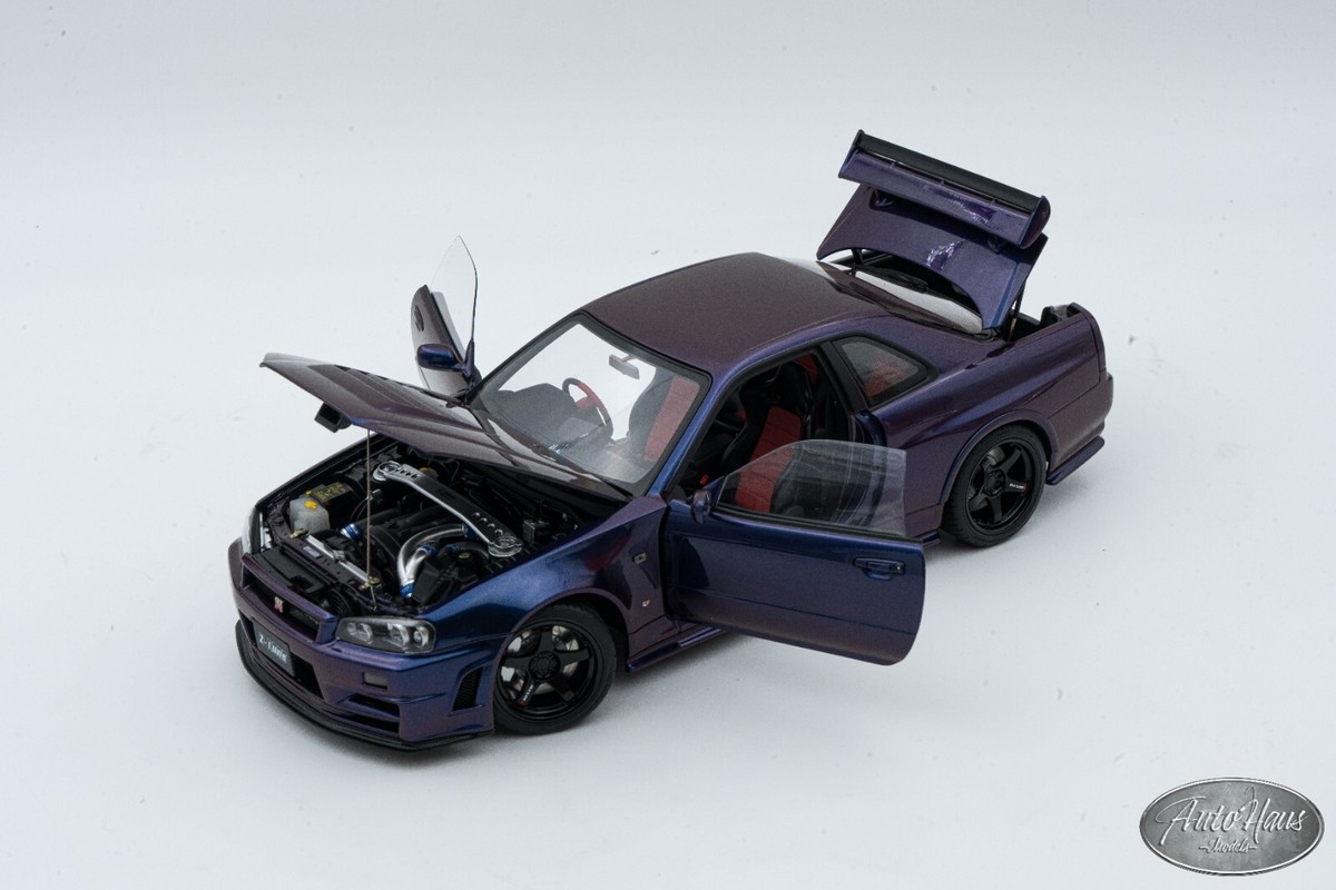 1/18 Autoart Nissan Skyline GT-R R34 Z-Tune Purple 🤝ALSO OPEN FOR