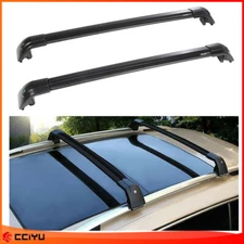 ?BLack Top Roof Side Rails Luggage Rack Cross Bars For KIA Sorento 2015 - 2022
