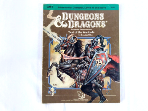 D&D Dungeons & Dragons CM1 TEST OF THE WARLORDS Module #9117 - Photo 1 sur 8