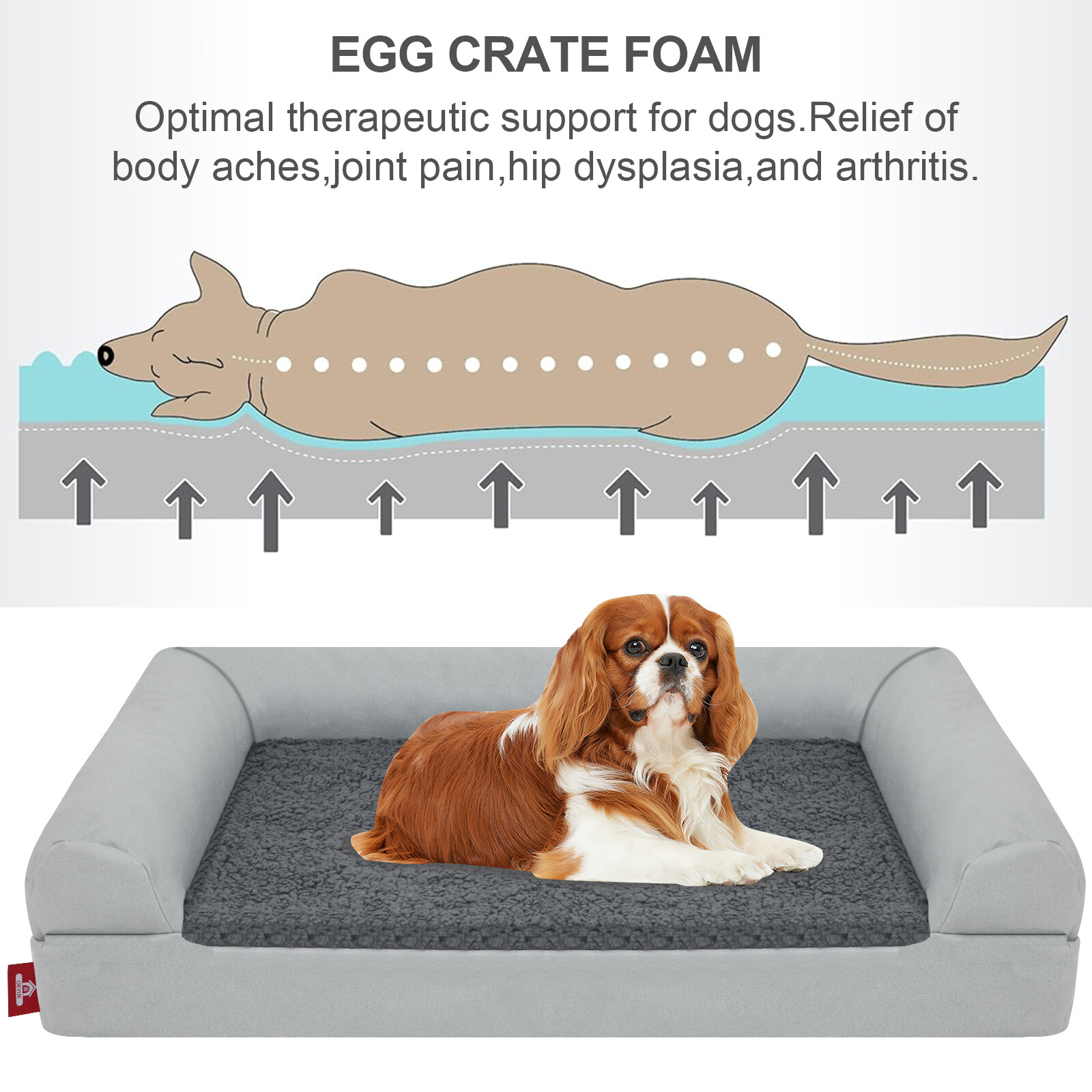 Wasserdicht Hundebett Hundekissen Orthopädisch Hundekorb Plüsch Matte Hundesofa