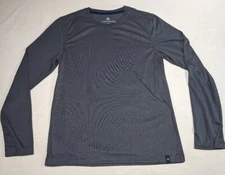 RAINFOREST Women's Gray Crew Neck Long Sleeve 2nd Skin Active Top size S NWOT