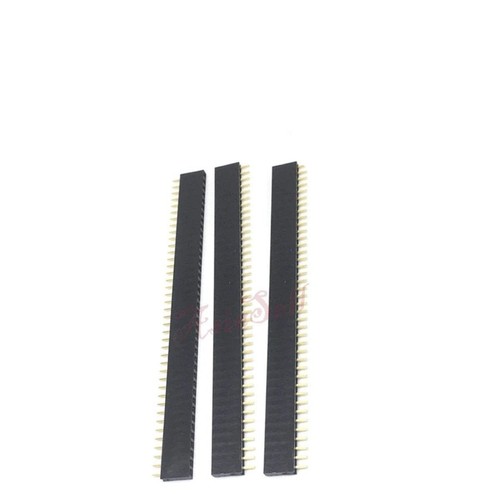 10 piezas 40 pines 1x40 fila única hembra macho 2,54 mm paso cabecera pasadores ángulo recto - Imagen 5 de 7