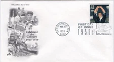 USPS FDC #3187k 1999 33¢ Rocky Marciano Undefeated CTC 1950s ST2538