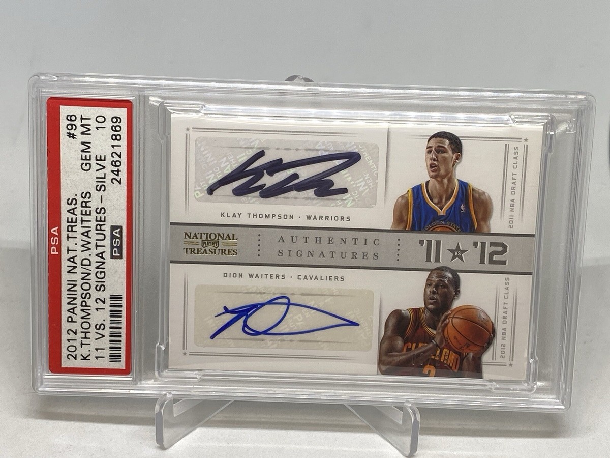 2012 NAT'L TREAS KLAY THOMPSON DUAL AUTO ROOKIE SP/25 PSA 10