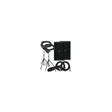 2 Mackie Thump212XT 1400W 12" Powered Speaker Bluetooth Speaker Stand XLR Cables