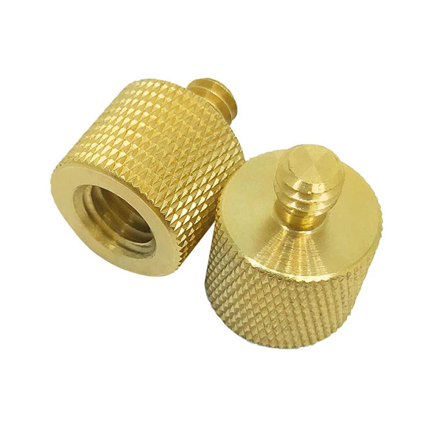 3/8'' Female to 1/4'' Male Brass Tripod Thread Reducer Adapter for Camera Tripod - image 3 of 3