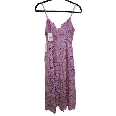 Lace A Line Midi Dress Light Orchid / Xs by Astr The Label