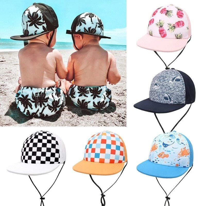 Summer Baby Cap Quick-dry Beach Kids Sun Hats for Girls Boys Accessories  Adjusta