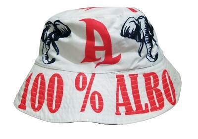 SOMBRERO DE ALIANZA - EL SALVADOR CON A ROJA Y ELEFANTE GRABADO - REVERSIBLE