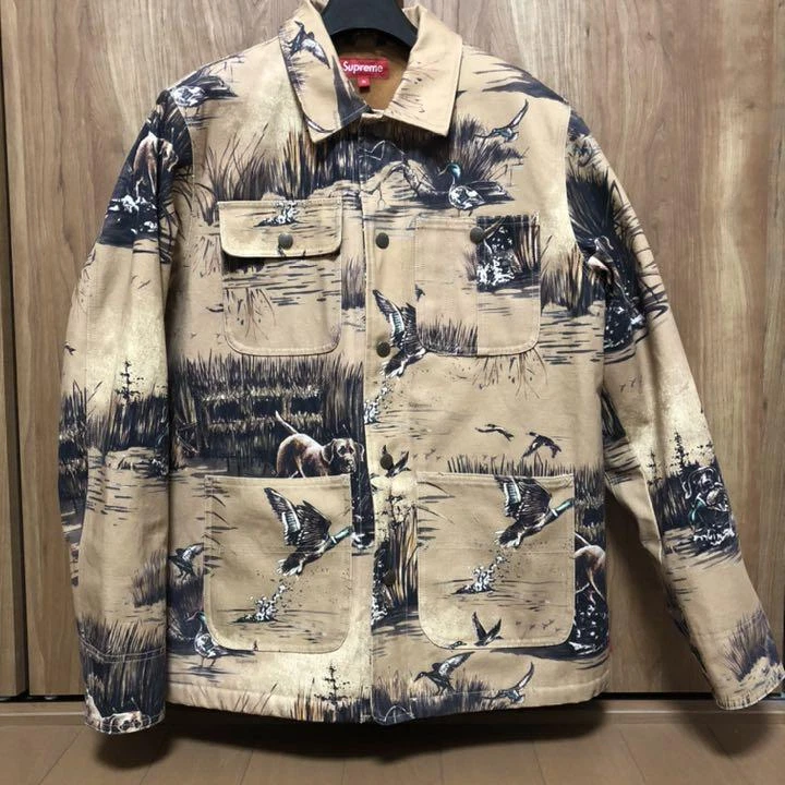 美品 Supreme 12AW Dogs u0026 Ducks Chore Coat-