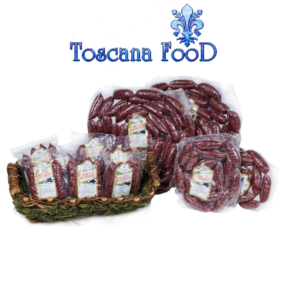 SALUMI - Salsiccia Con Cinghiale 4 Pezzi - 200 Grammi Circa - Wild Boar Sausage