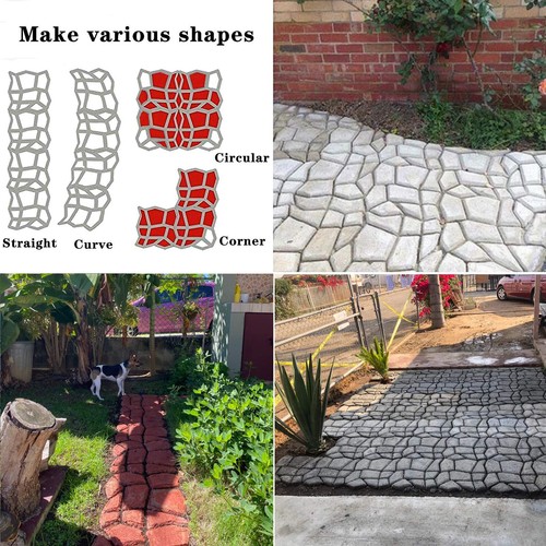 Walk Path Maker Pathmate Stone Mold Paving Pavement Concrete Molds Stepping S... - Picture 5 of 7