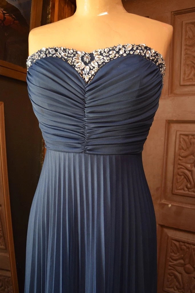 Electric top pleated gown