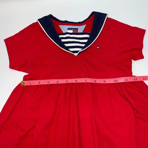 Tommy Hilfiger Sailor Dress Size 4T Nautical Coastal Beachy Patriotic July 4th - Picture 5 of 10