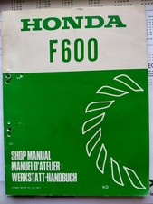 Honda Jednoosiowy F600 Oryginalna instrukcja naprawy Repair Service Shop Manual