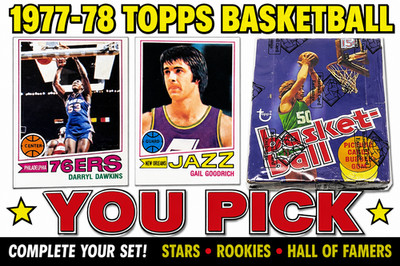 1977-78 Topps Basketball #1-132 You-Pick. Complete-Your-Set. EX. Combine Ship