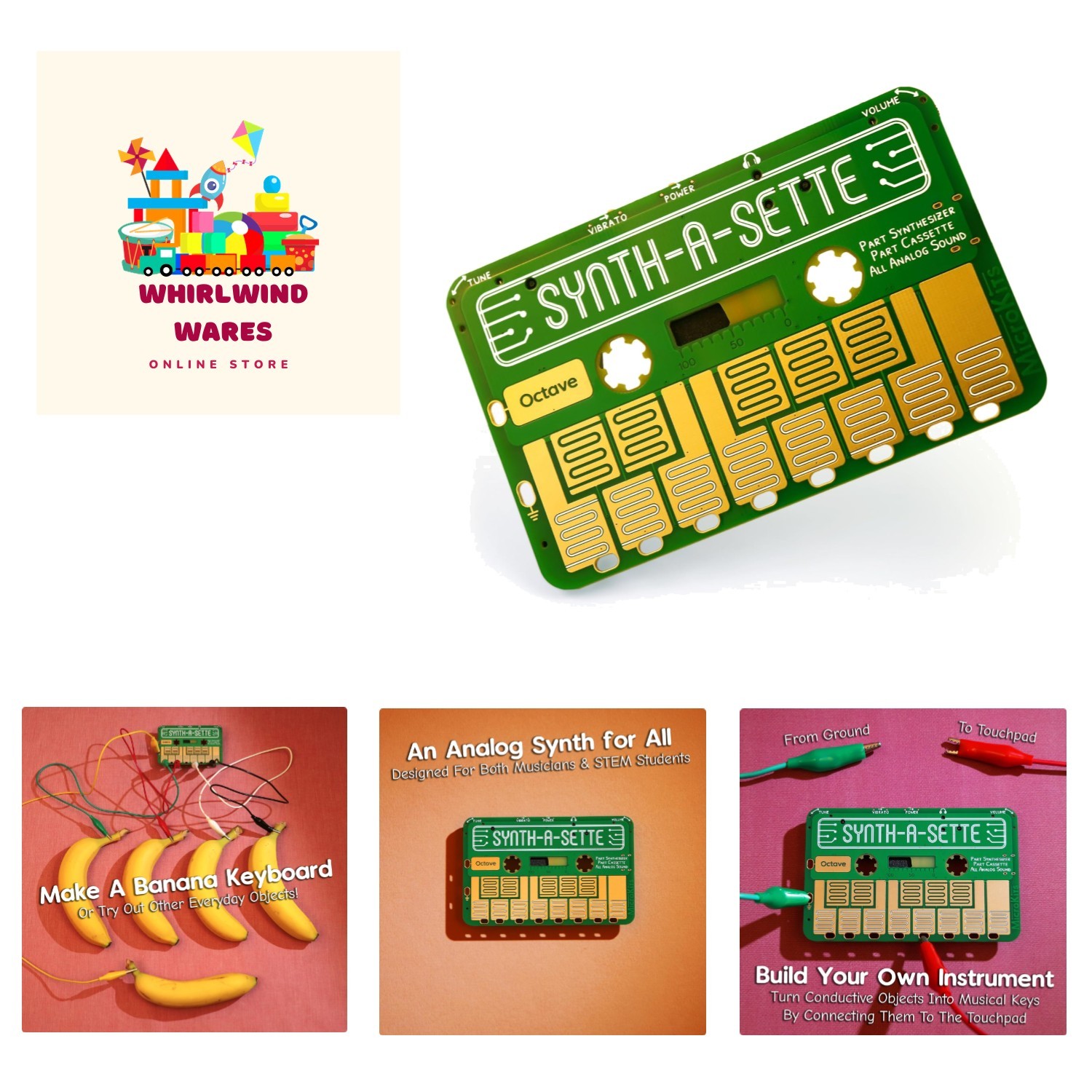 Synth-a-Sette: Compact Cassette-Sized Pocket Synthesizer with