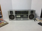 Vintage Sanyo M-W2K Boombox Stereo Radio Double Cassette  Radio Works / Parts Re