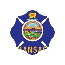 Kansas Maltese Cross Sticker Decal