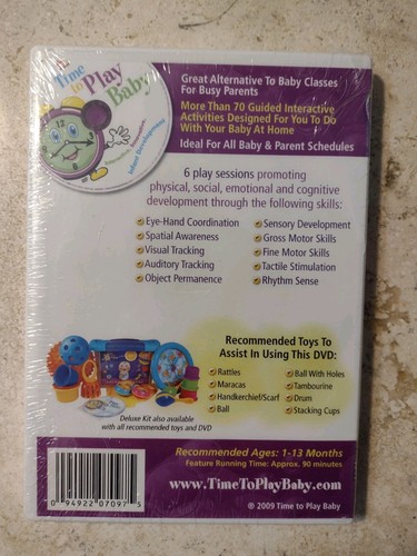 Time to Play BabDvd infants 1- 13 months exercise Visual & Auditory Tracking - Picture 2 of 2