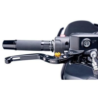 PUIG Hi-Tech Extendable/Folding Clutch Lever - Black Motorcycle Street 8609N