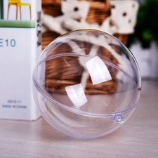 4 inch Ball Ornaments Clear Fillable 20PCS Plastic Transparent For Crafts