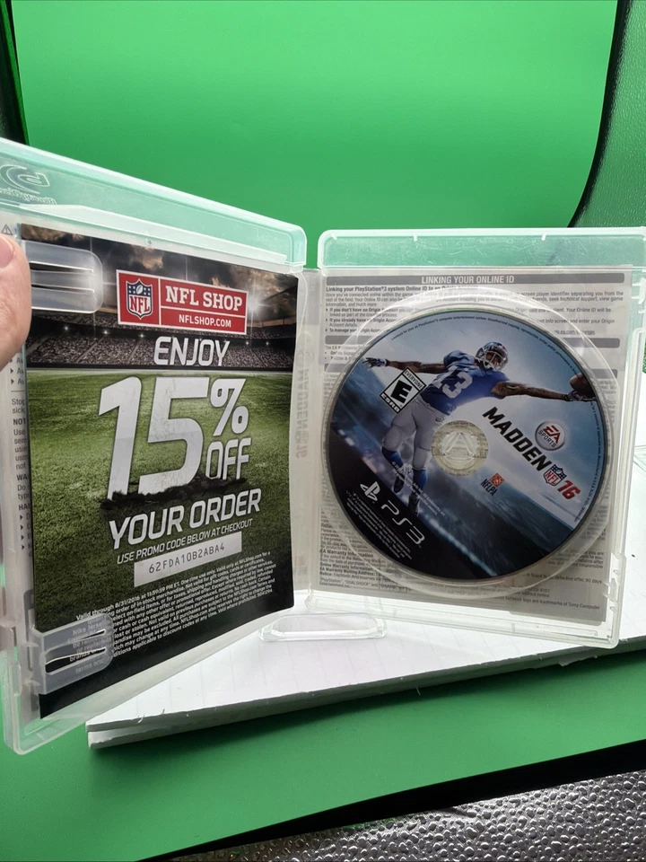 Madden NFL 16 PS3 PlayStation 3 CIB Sony Football Video Game - Image 2 of 2