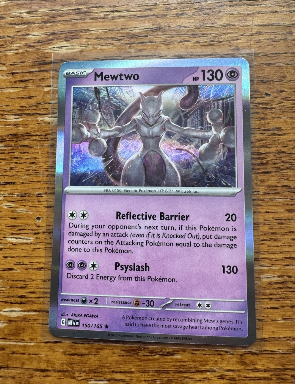 Mewtwo 150/165 Sv: Scarlet & Violet Pokemon 151 Near Mint
