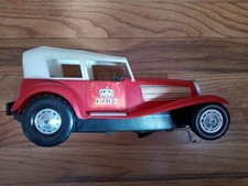 VINTAGE 1970S TAIYO BUMP N GO KING HOT ROD BATTERY OPERATED WORKING WITH LIGHT