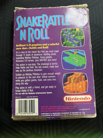 Nintendo NES Snake Rattle N Roll Boxed with Manual P18