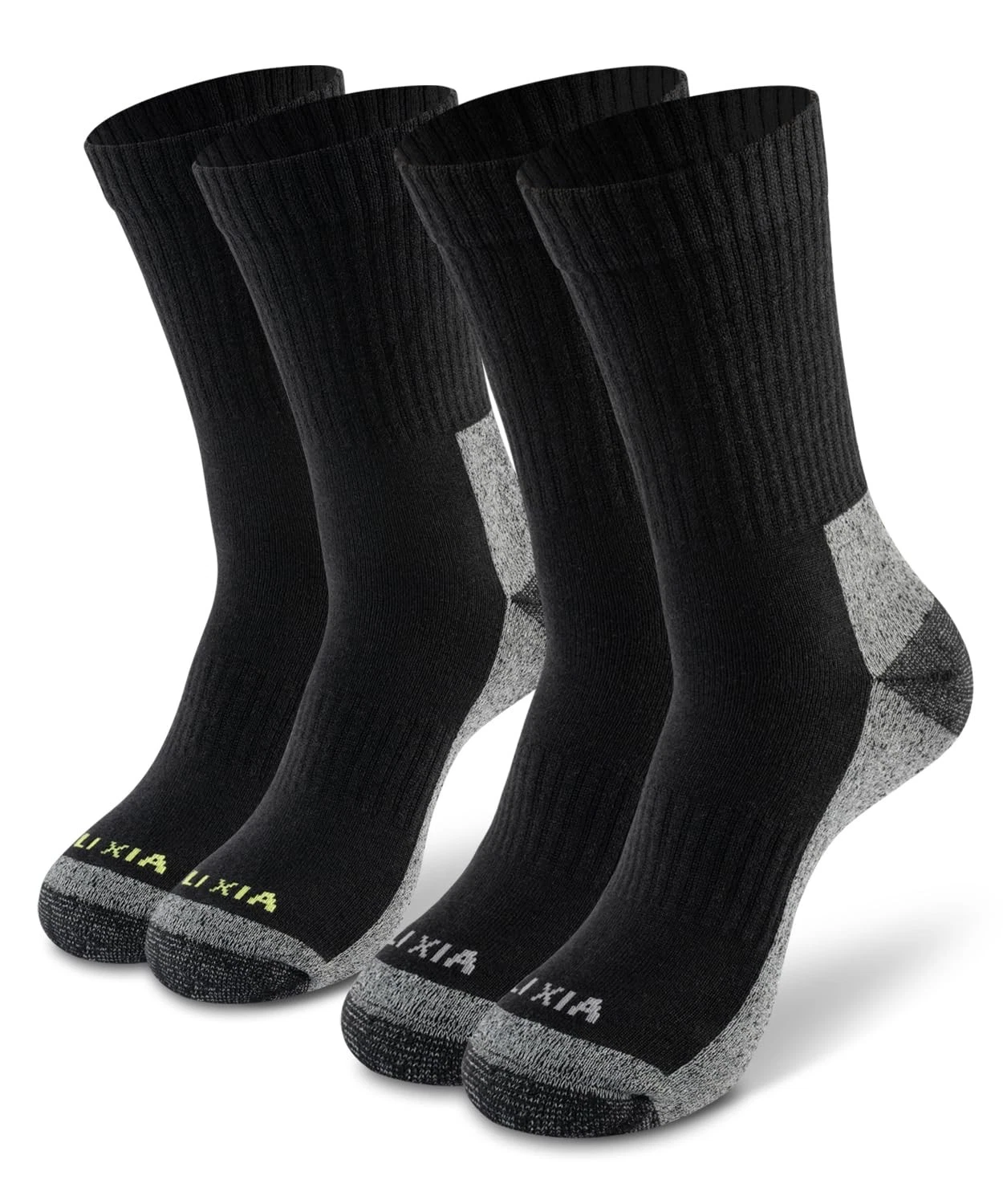 2 Pairs Merino Wool Hiking Socks Men Women Thick Athletic Cushion Casual