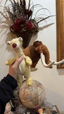 TY SID The Sloth & MANNY Beanie Baby Ice Age Movie 8”