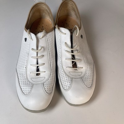 Finn Comfort Shoes Womens Cusco Oxford Sneakers White Leather US 6 1/2