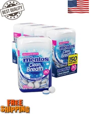 Clean Breath Sugarfree Hard Mint, 150Pc, Intense Peppermint (Pack of 4 Bottles)