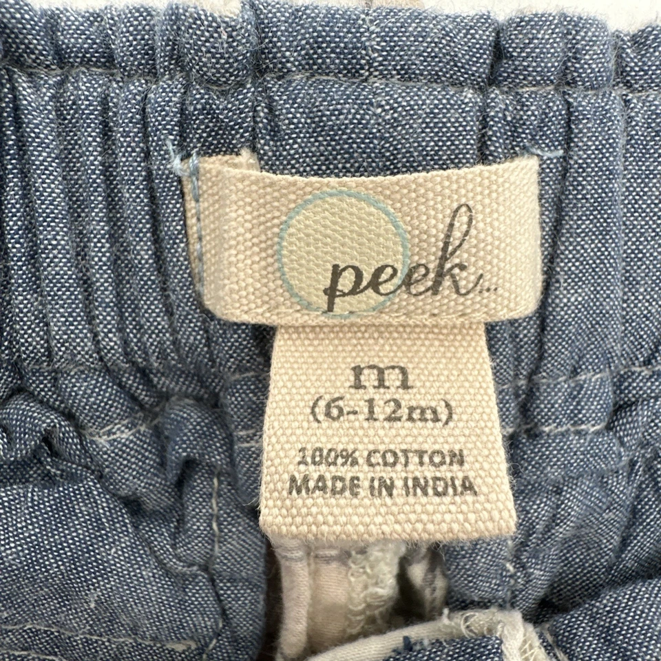 Peek Shorts Toddler Boy Size 6-12 Beige Graphic Aop Pockets…#25119 - Image 2 of 4