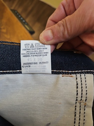 Neu mit Etikett Rustler Herrenjeans 42 x 30 normale Passform Bootcut extra schwer Denim - Bild 6 von 6