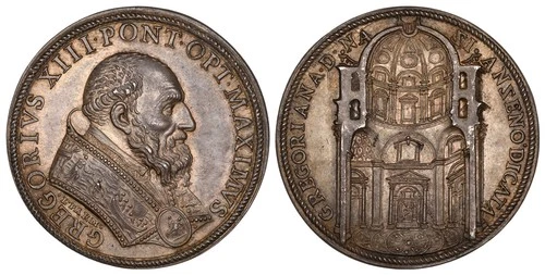 ITALIAN ST. Papal States. Gregory XIII (1583) Medal NGC MS62. Modesti III 794