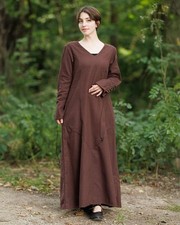 Mytholon Antaris Unterkleid Baumwolle Braun S Larp Mittelalter #29002