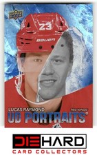 2025-26 Upper Deck #P-40 Lucas Raymond UD Portraits Detroit Red Wings RMH