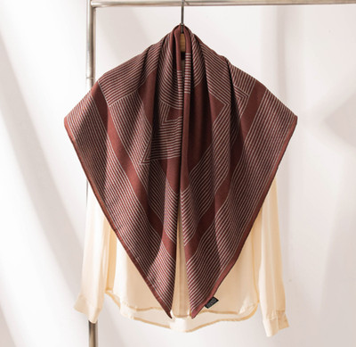 70% Cashmere 30% Silk 53'' entangle Print Bandana Scarf Neckerchief Shawl Wrap