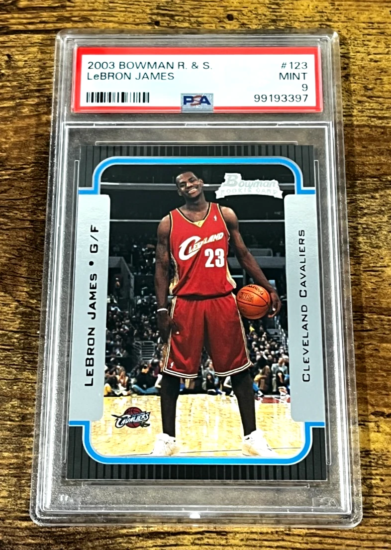 Bowman LeBron James Basketball Rookie Sports Trading Cards for
