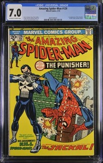 Amazing Spider Man #129 CGC 7.0 Excellent Looking Book 1st App of Punisher 1974