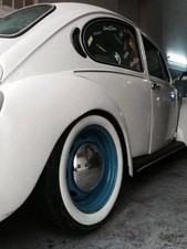 ATLAS White Wall for 14'' inch tyre fakewall insert trim set x4